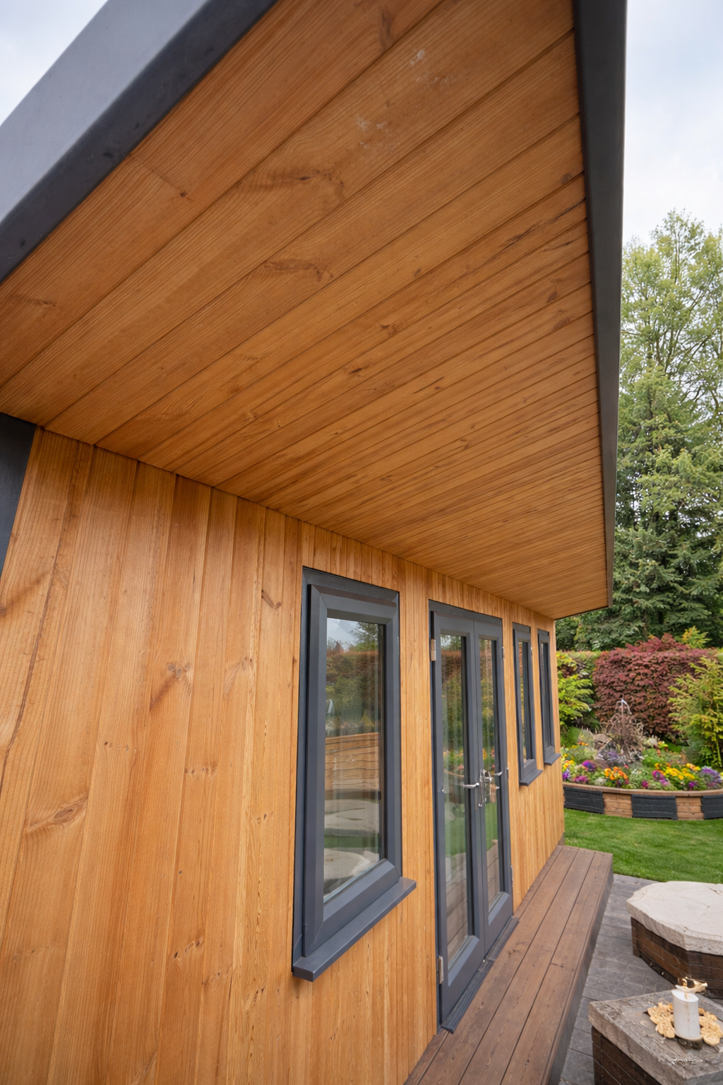 Timber Cladding Under Window Thermowood Cladding | KDH Timber Buildings